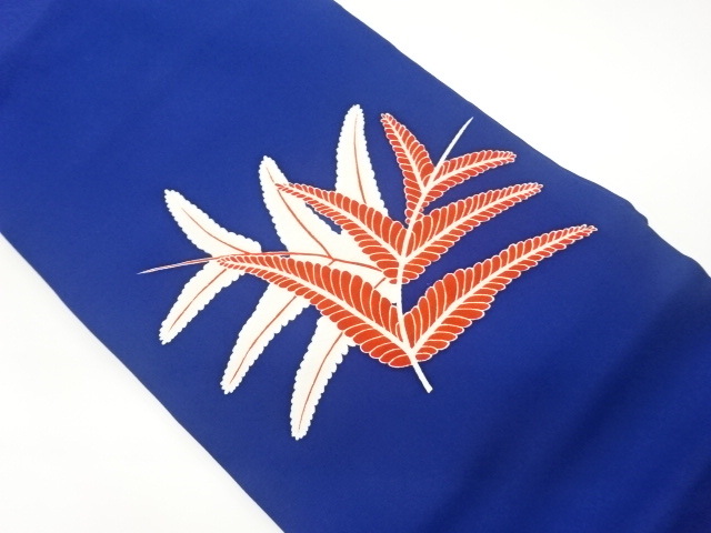 塩瀬草葉模様名古屋帯